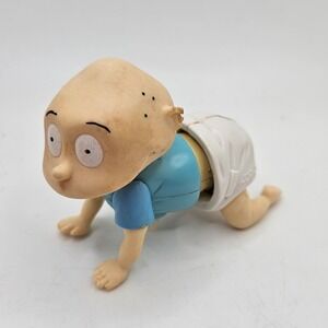 Vintage 1998 Rugrats Tommy Pickles Wind Up Crawling Toy Burger King Kids Club